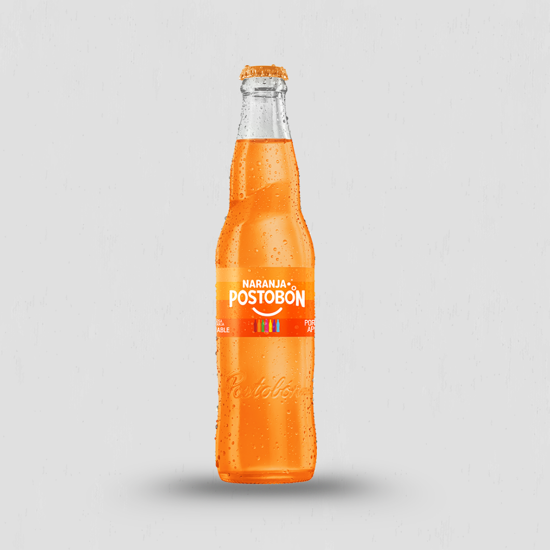 Postobon Naranja Glass