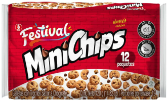 Galletas Minichips 12 unid