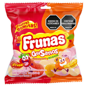 Frunas Gomas Gusanos Mandarina
