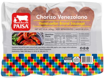Chorizo Venezolano Paisa 1Lb