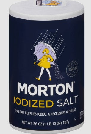 MORTON SALT IODIZED 26 OZ