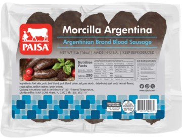 Morcilla Argentina Paisa 1 lb