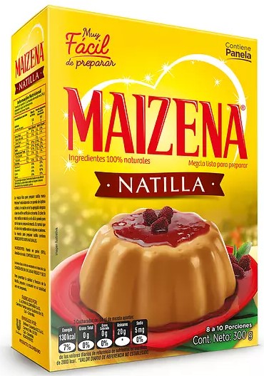 Natilla Maizena Con Panela