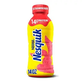Nesquik Low Fat Milk Strawbernry 14 oz