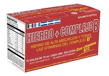 Hierro + Complejo B 15 Viales