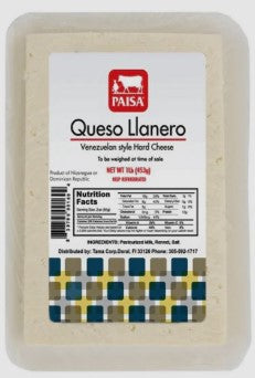 Queso Llanero Porcion PAISA