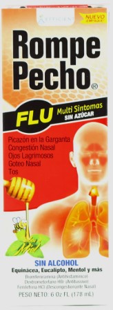 Rompe Pecho -FLU Multi-Symptons Sugar Free 6 oz