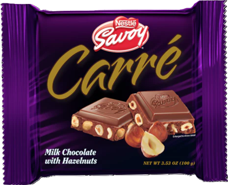 Carre Milk Choco w/Hazelnut