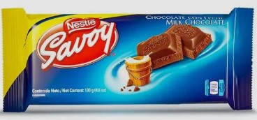 Savoy Milk Choco Bar LG 130 g