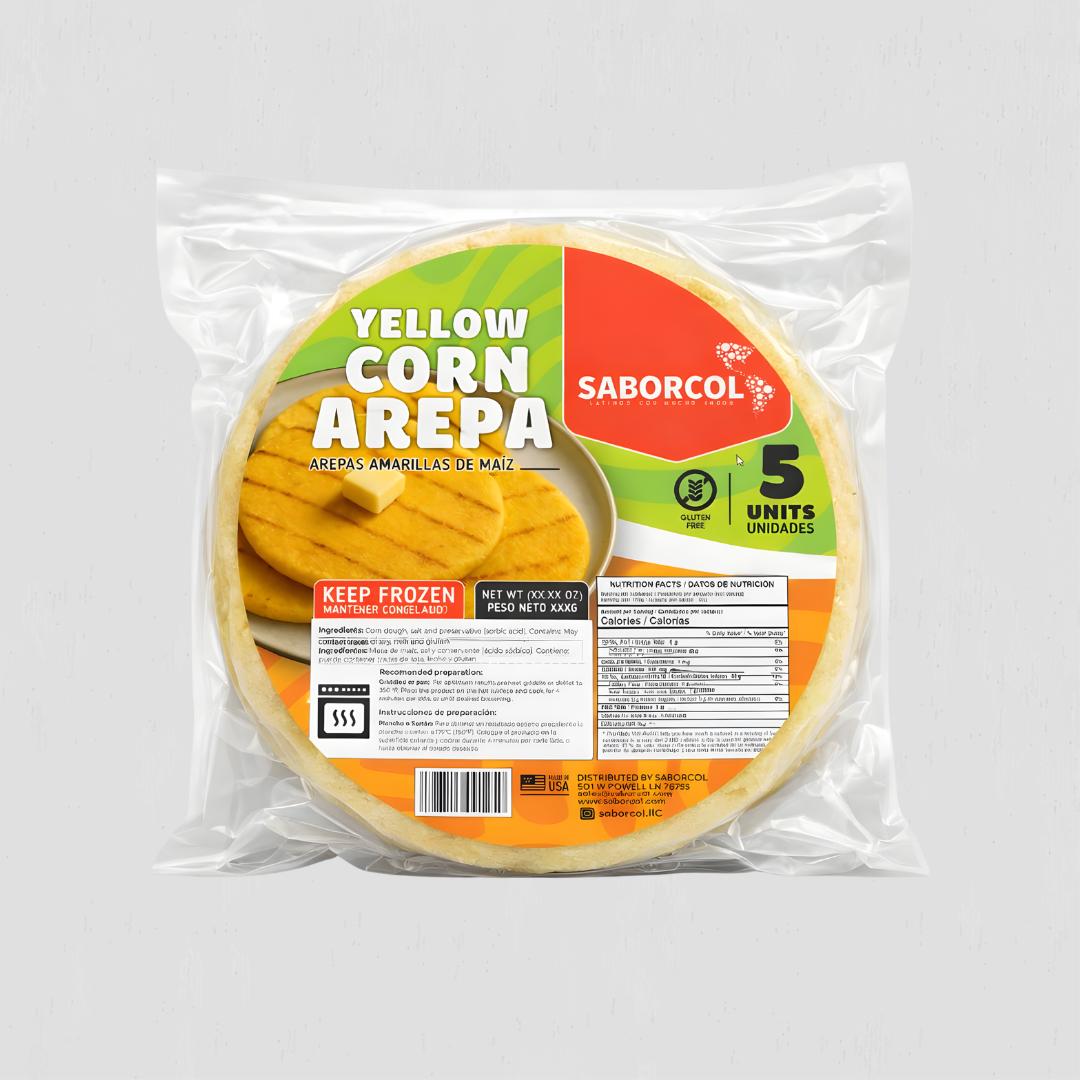Arepa de Maiz Amarillo SaborCol